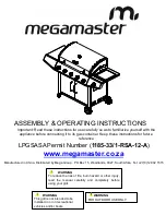 Preview for 1 page of Megamaster Blaze 500 Maxim Assembly & Operating Instructions