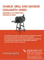 Preview for 1 page of Megamaster COALSMITH CHARLIE Assembly & Operating Instructions