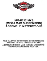 Предварительный просмотр 1 страницы Megamoto MM-B212 MXS Assembly Instructions Manual