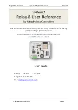 Preview for 1 page of MegaPoints Controllers System2 Relay-8 User Reference