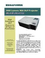 MEGAPOWER ML-635 (PD-X713) Specifications preview