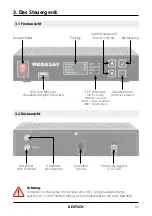 Предварительный просмотр 9 страницы Megasat Caravanman Kompakt User Manual