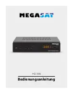 Megasat HD 390 User Manual предпросмотр