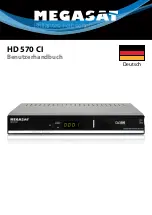 Megasat HD 570 CI User Manual предпросмотр