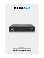 Предварительный просмотр 1 страницы Megasat HD 601 V2 User Manual