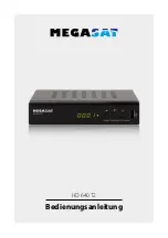 Megasat HD 640 T2 User Manual предпросмотр