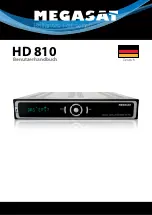 Megasat HD 810 Manual preview