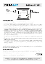 Megasat Satfinder SF-200 Quick Start Manual preview