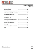 Preview for 2 page of MegaTec MT-MP-10 Multipresse Owner'S Manual