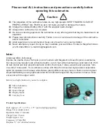 Предварительный просмотр 2 страницы Megatech International Ocean Explorer 1 Instructions Manual