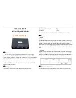 Megatel SW-2GT-2SFP User Manual предпросмотр