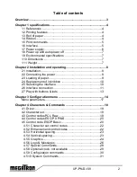 Предварительный просмотр 2 страницы Megatron UP-PN-II User Manual