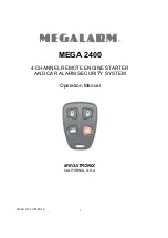 MEGATRONIX MEGALARM MEGA 2400 Operation Manual preview