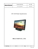 MegaVision MV142 Product Specification preview