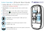 Preview for 2 page of Megavoice Solar Speaker Quick Start Manual