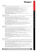 Preview for 4 page of Megger 1007-063 User Manual