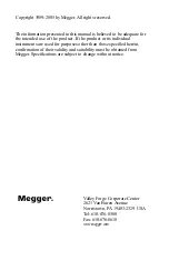 Preview for 3 page of Megger ATEC 210415 Series Manual