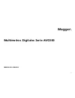 Preview for 40 page of Megger AVO300 Series User Manual