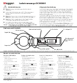 Preview for 3 page of Megger DCM300E Quick Start Manual