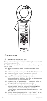 Предварительный просмотр 18 страницы Megger DCM305E User Manual