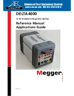 Megger DELTA 4000 Reference Manual предпросмотр