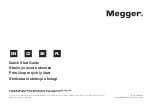 Preview for 1 page of Megger DLRO100 Quick Start Manual