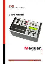 Megger EGIL User Manual preview