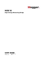 Предварительный просмотр 1 страницы Megger HVB 10 User Manual