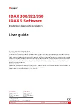 Предварительный просмотр 3 страницы Megger IDAX 300 User Manual