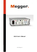 Megger IDAX Series User Manual предпросмотр