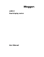 Предварительный просмотр 1 страницы Megger LCR131 User Manual