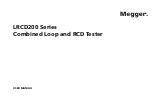 Megger LRCD200 series User Manual предпросмотр