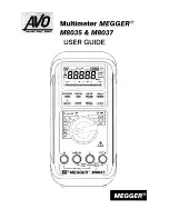 Preview for 1 page of Megger M8035 User Manual