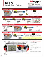 Megger MFT70 Quick Start Manual предпросмотр