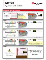 Preview for 2 page of Megger MFT70 Quick Start Manual