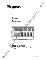 Megger MPRT 8415 User Manual preview