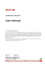 Предварительный просмотр 3 страницы Megger MTO106 User Manual