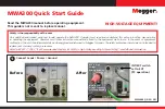 Megger MWA300 Series Quick Start Manual preview