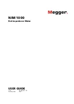 Megger NIM 1000 User Manual preview