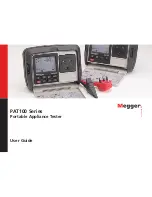 Megger PAT120 User Manual предпросмотр