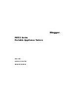 Megger PAT32 Series User Manual предпросмотр