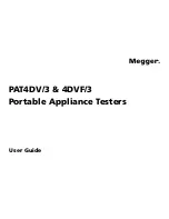 Предварительный просмотр 1 страницы Megger PAT4DV/3 User Manual