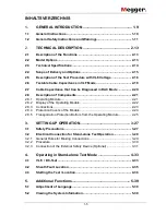 Preview for 5 page of Megger TDS40 Operating Manual