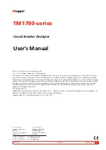 Предварительный просмотр 3 страницы Megger TM1700 Series User Manual