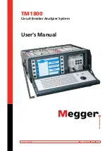 Megger TM1800 User Manual предпросмотр