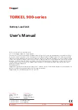 Preview for 3 page of Megger TORKEL 910 User Manual