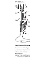 Preview for 4 page of Megger TPT320 User Manual