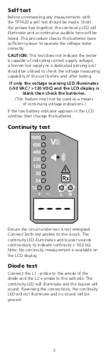 Предварительный просмотр 6 страницы Megger TPT420 User Manual