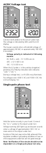 Предварительный просмотр 7 страницы Megger TPT420 User Manual