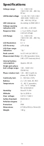 Preview for 10 page of Megger TPT420 User Manual